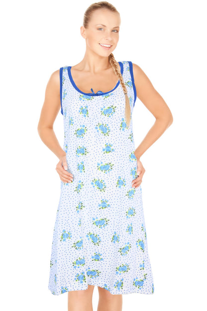JEFFRICO Womens Sleeveless Nightgowns Sleepwear Soft Pajama Dress Nightshirts