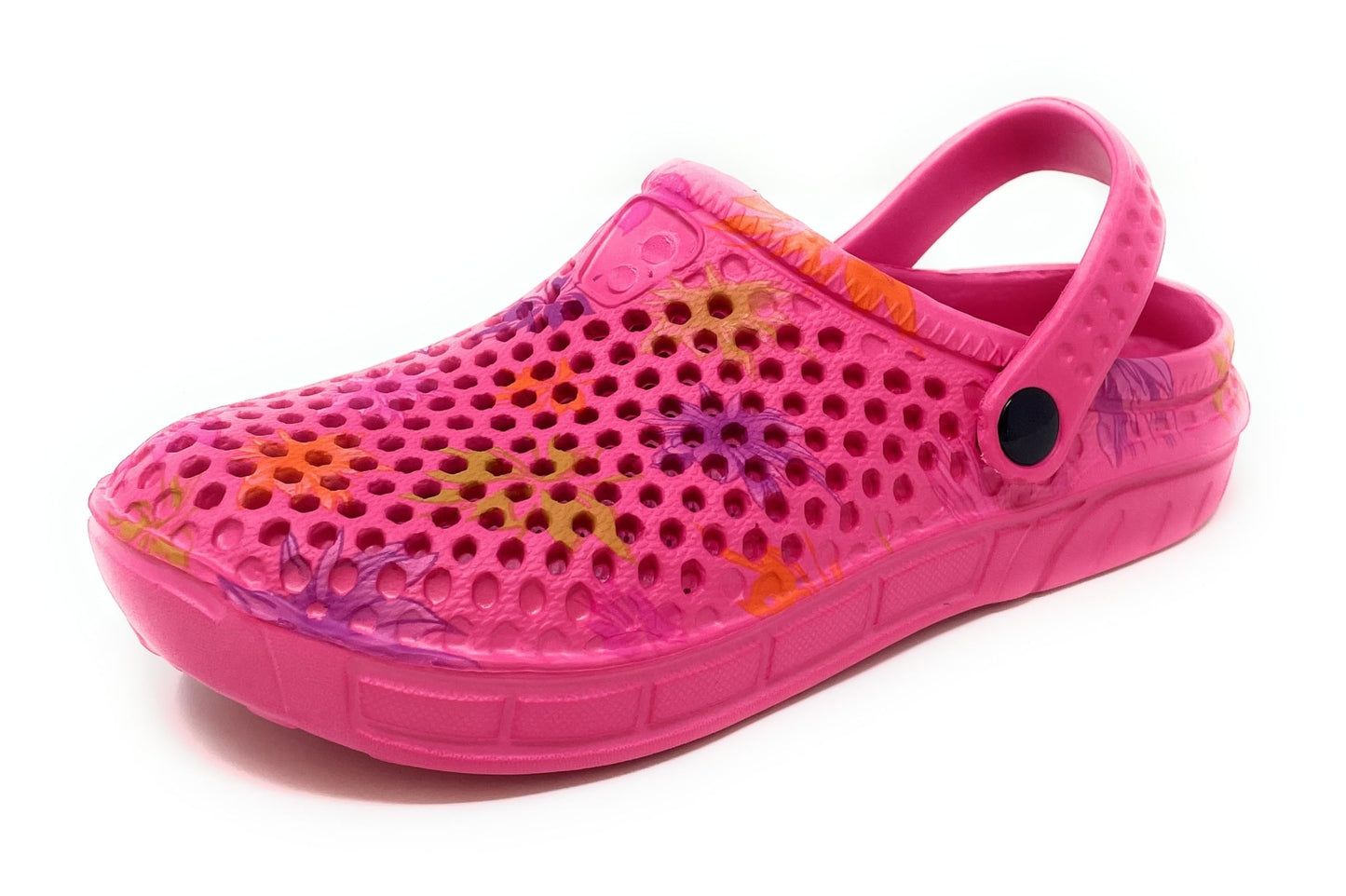 JEFFRICO Womens Clogs Breathable Lightweight Slip On Clogs Comfort Garden Shoes Flower
