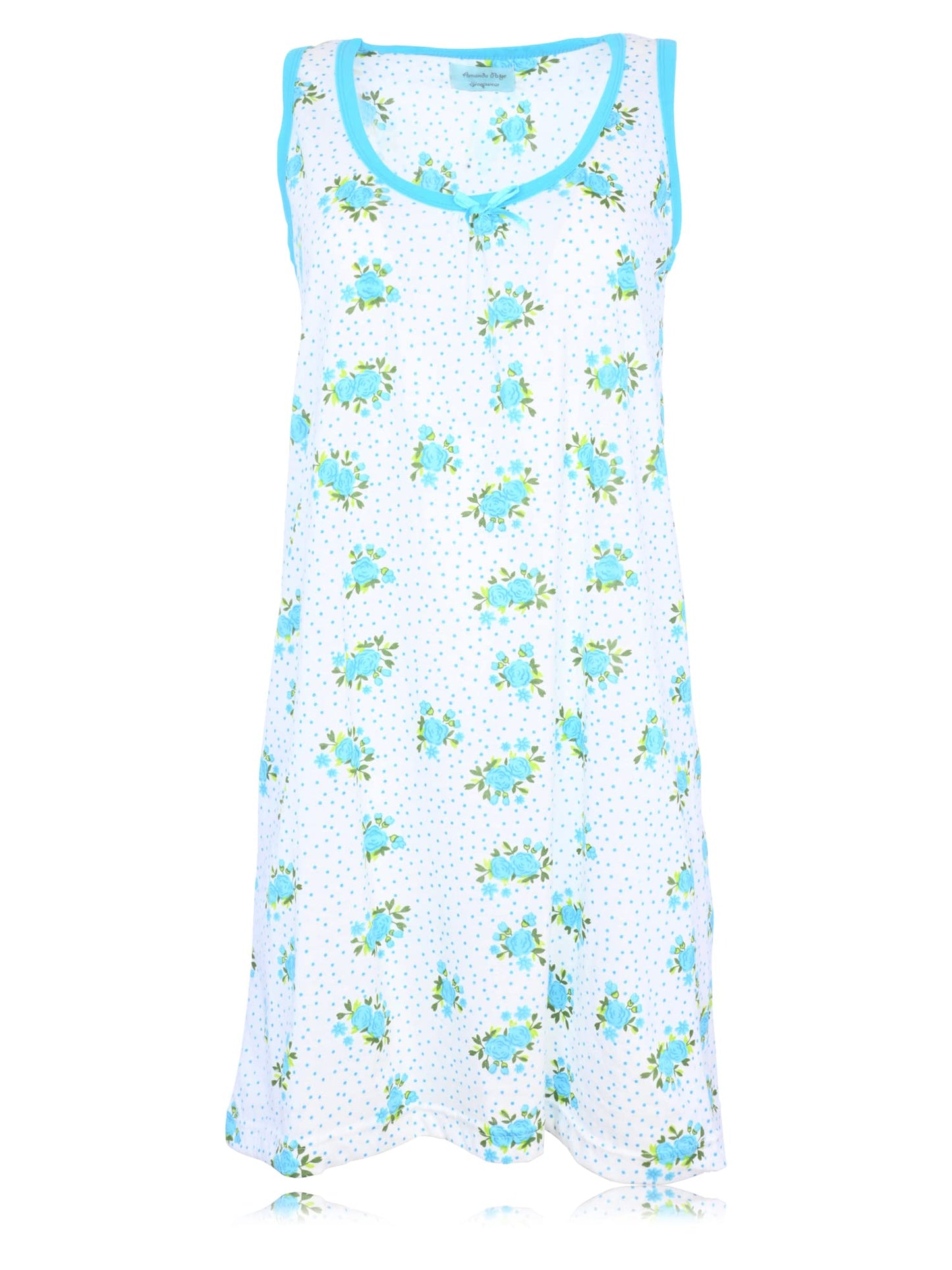JEFFRICO Womens Sleeveless Nightgowns Sleepwear Soft Pajama Dress Nightshirts