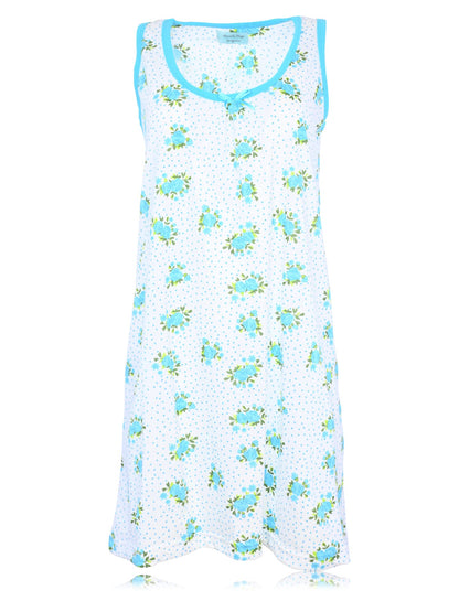 JEFFRICO Womens Sleeveless Nightgowns Sleepwear Soft Pajama Dress Nightshirts