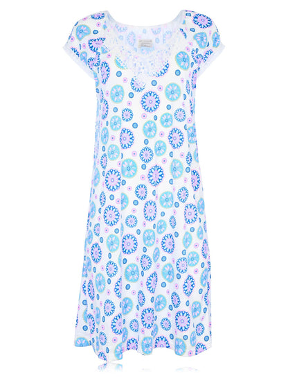 JEFFRICO Womens Nightgowns Sleepwear Soft Pajama Dress Nightshirts