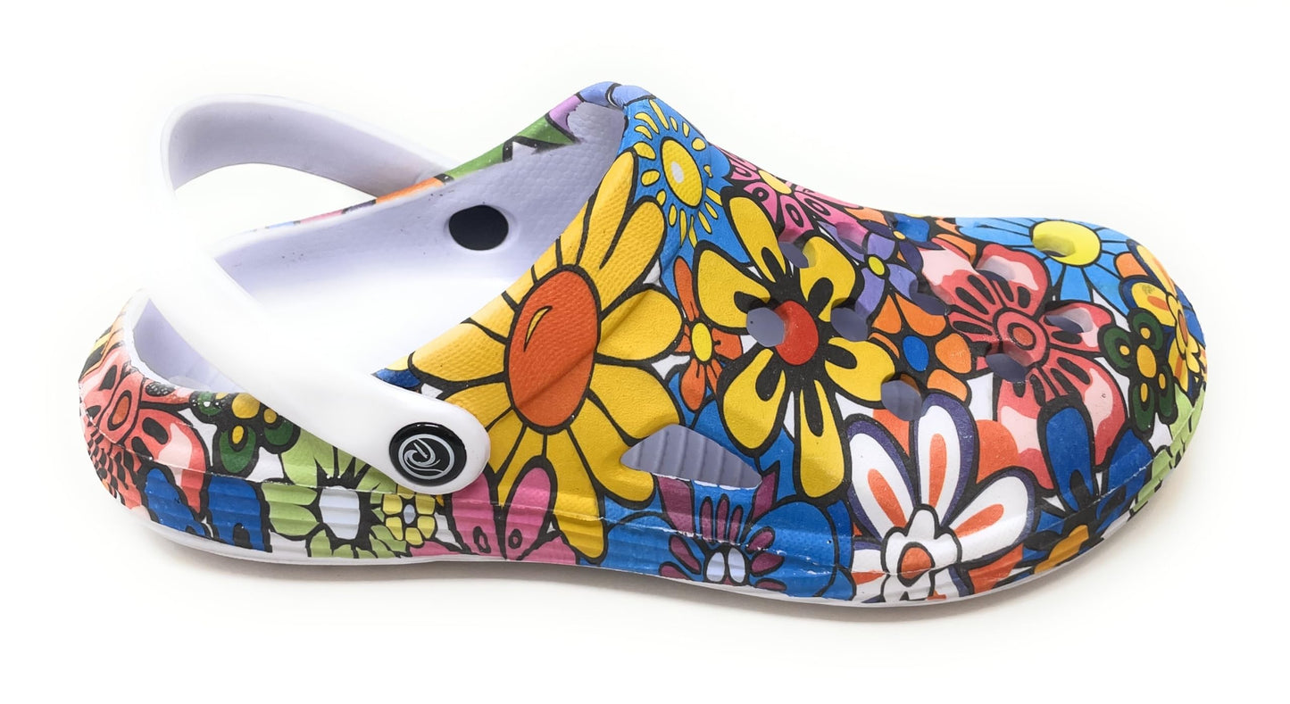 JEFFRICO Womens Clogs Breathable Lightweight Slip On Clogs Comfort Garden Shoes