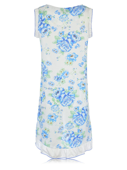 JEFFRICO Womens Sleeveless Nightgowns Sleepwear Soft Pajama Dress Nightshirts