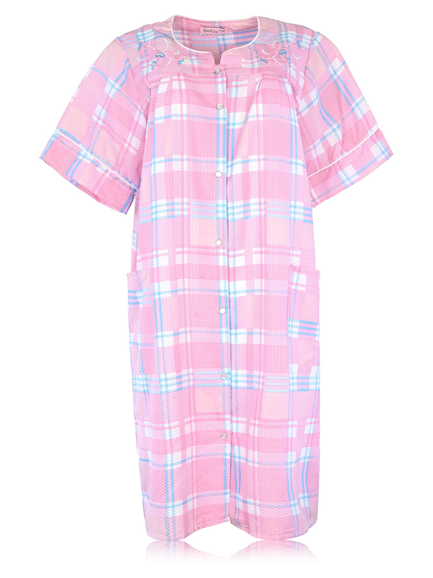 JEFFRICO House Dresses for Women with Pockets - Lightweight Breathable JEFFRICO House Dresses for Women with Pockets - Lightweight Breathable