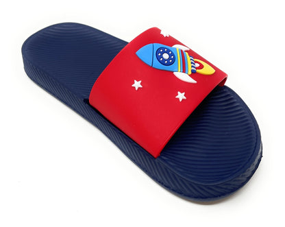 JEFFRICO Boys Comfort Sandals Kids Slip On Lightweight EVA Water Shower Pool Beach Sandals Slides