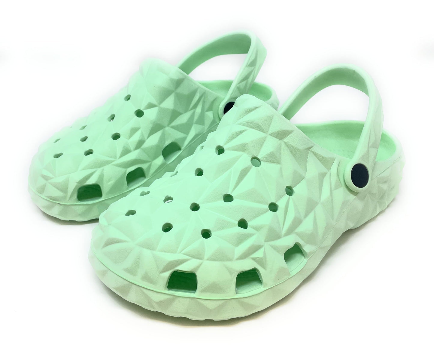 JEFFRICO Womens Clogs Breathable Lightweight Slip On Clogs Comfort Garden Shoes Diamond