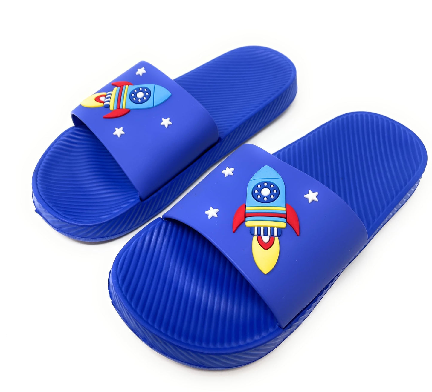 JEFFRICO Boys Comfort Sandals Kids Slip On Lightweight EVA Water Shower Pool Beach Sandals Slides
