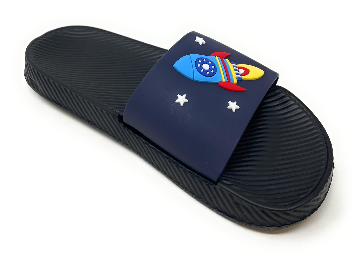 JEFFRICO Boys Comfort Sandals Kids Slip On Lightweight EVA Water Shower Pool Beach Sandals Slides