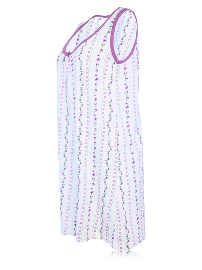 JEFFRICO Womens Sleeveless Nightgowns Sleepwear Soft Pajama Dress Nightshirts