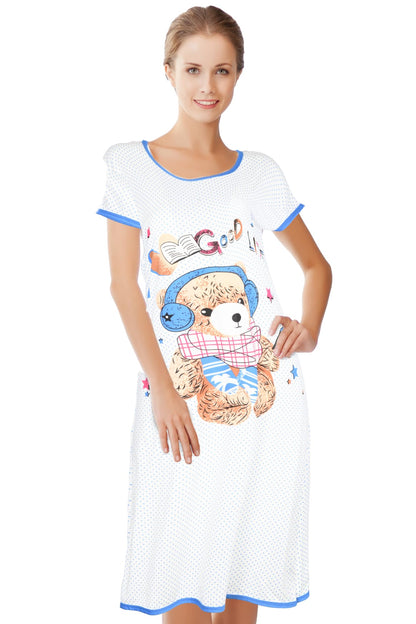 JEFFRICO Womens Nightgowns Sleepwear Soft Pajama Dress Nightshirts