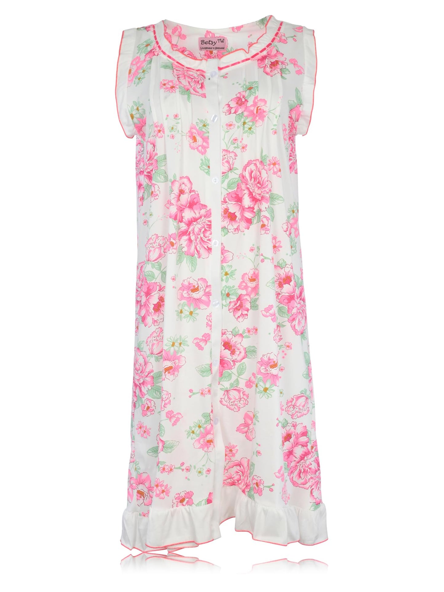JEFFRICO Womens Sleeveless Nightgowns Sleepwear Soft Pajama Dress Nightshirts