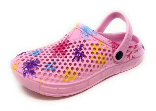JEFFRICO Womens Clogs Breathable Lightweight Slip On Clogs Comfort Garden Shoes Flower