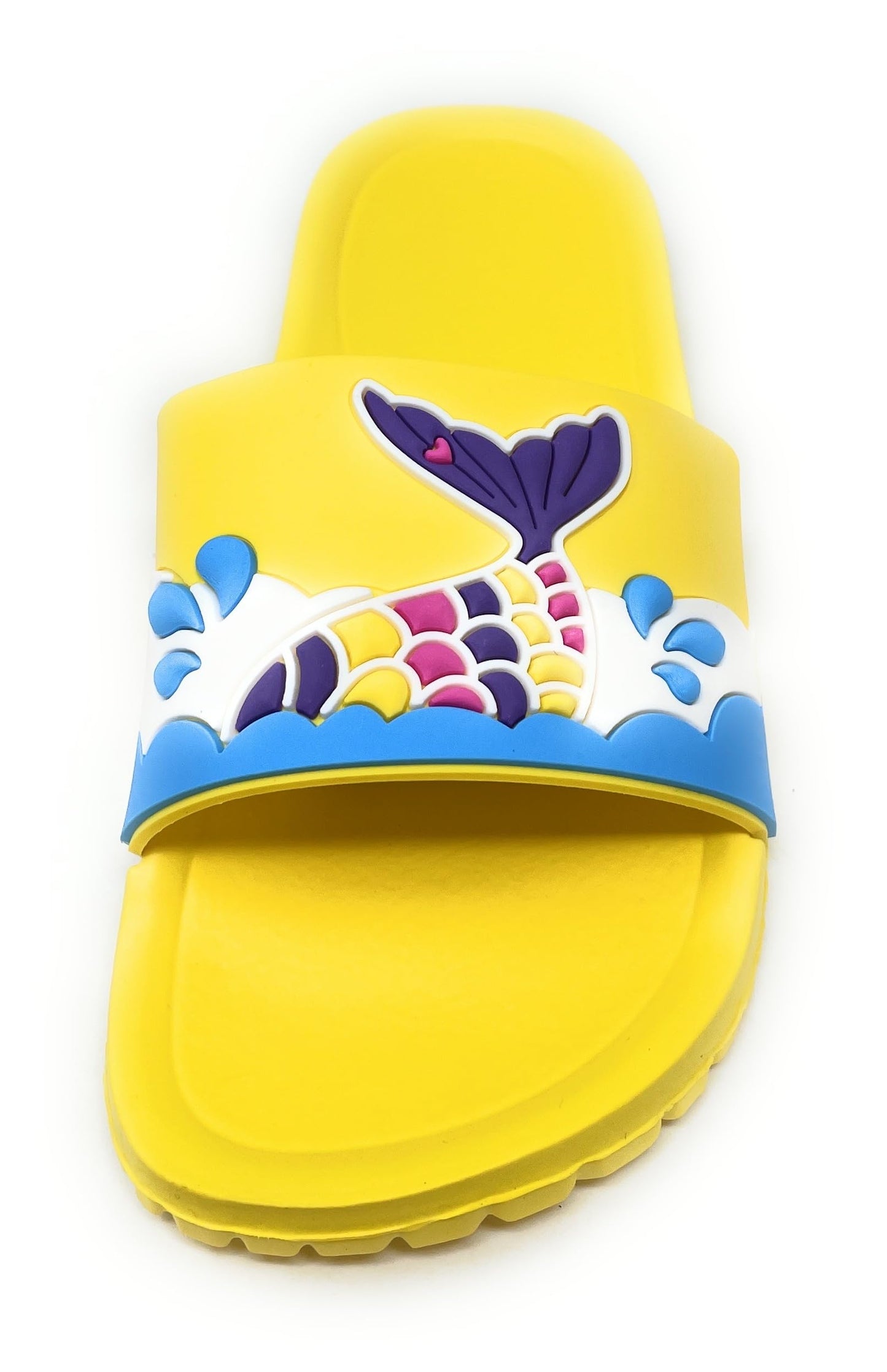 JEFFRICO Girls Comfort Sandals Kids Slip On Lightweight EVA Water Shower Pool Beach Sandals Slides