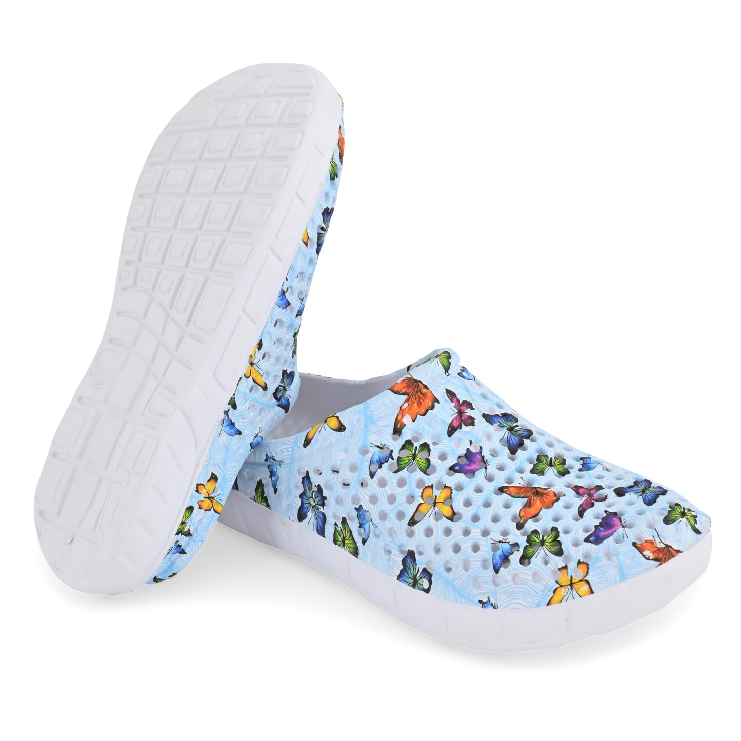JEFFRICO Womens Clogs Breathable Lightweight Slip On Clogs Comfort Garden Shoes