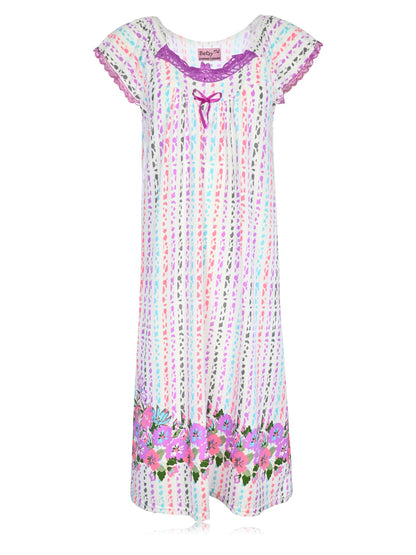 JEFFRICO Womens Nightgowns Sleepwear Soft Pajama Dress Nightshirts
