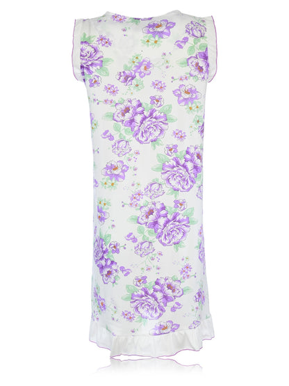JEFFRICO Womens Sleeveless Nightgowns Sleepwear Soft Pajama Dress Nightshirts
