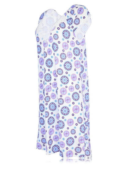 JEFFRICO Womens 2 Pack Nightgowns Short Sleeve Sleepwear Soft Pajama Dress Nightshirts