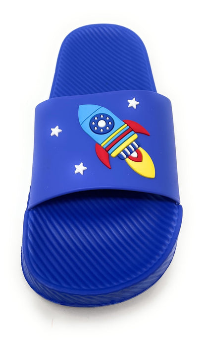 JEFFRICO Boys Comfort Sandals Kids Slip On Lightweight EVA Water Shower Pool Beach Sandals Slides