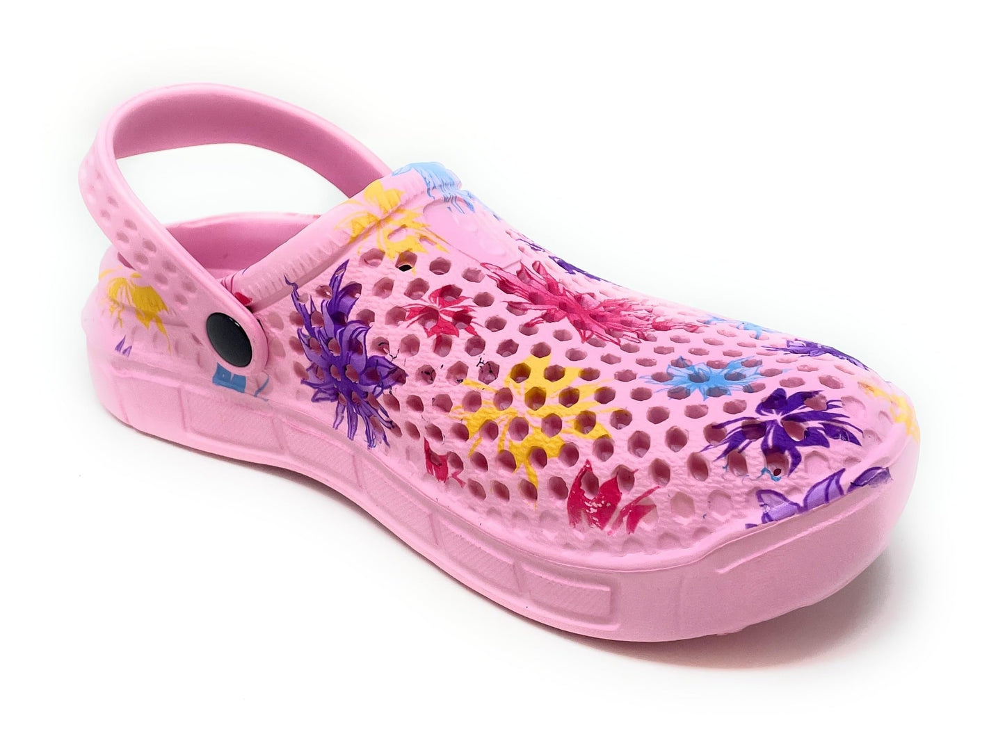 JEFFRICO Womens Clogs Breathable Lightweight Slip On Clogs Comfort Garden Shoes Flower