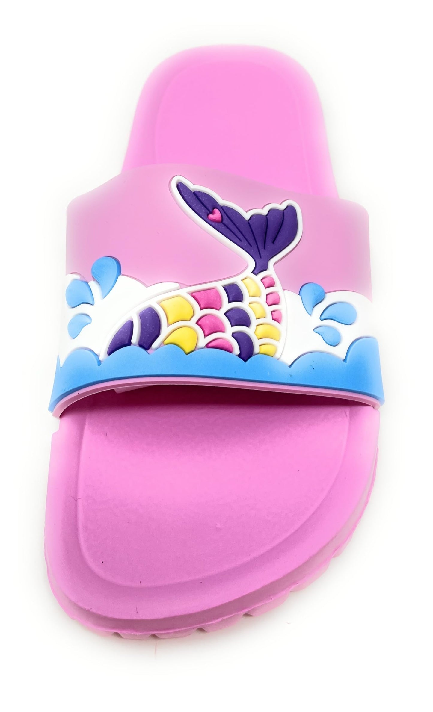 JEFFRICO Girls Comfort Sandals Kids Slip On Lightweight EVA Water Shower Pool Beach Sandals Slides