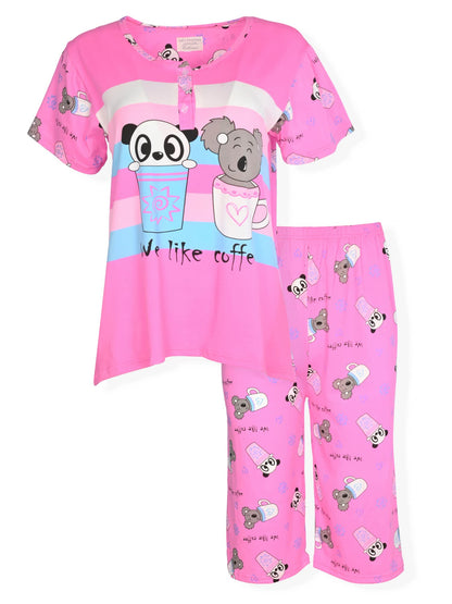 JEFFRICO Womens Pajamas For Women Capri Set Sleepwear Soft Pajamas