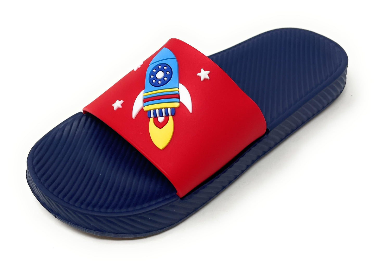JEFFRICO Boys Comfort Sandals Kids Slip On Lightweight EVA Water Shower Pool Beach Sandals Slides