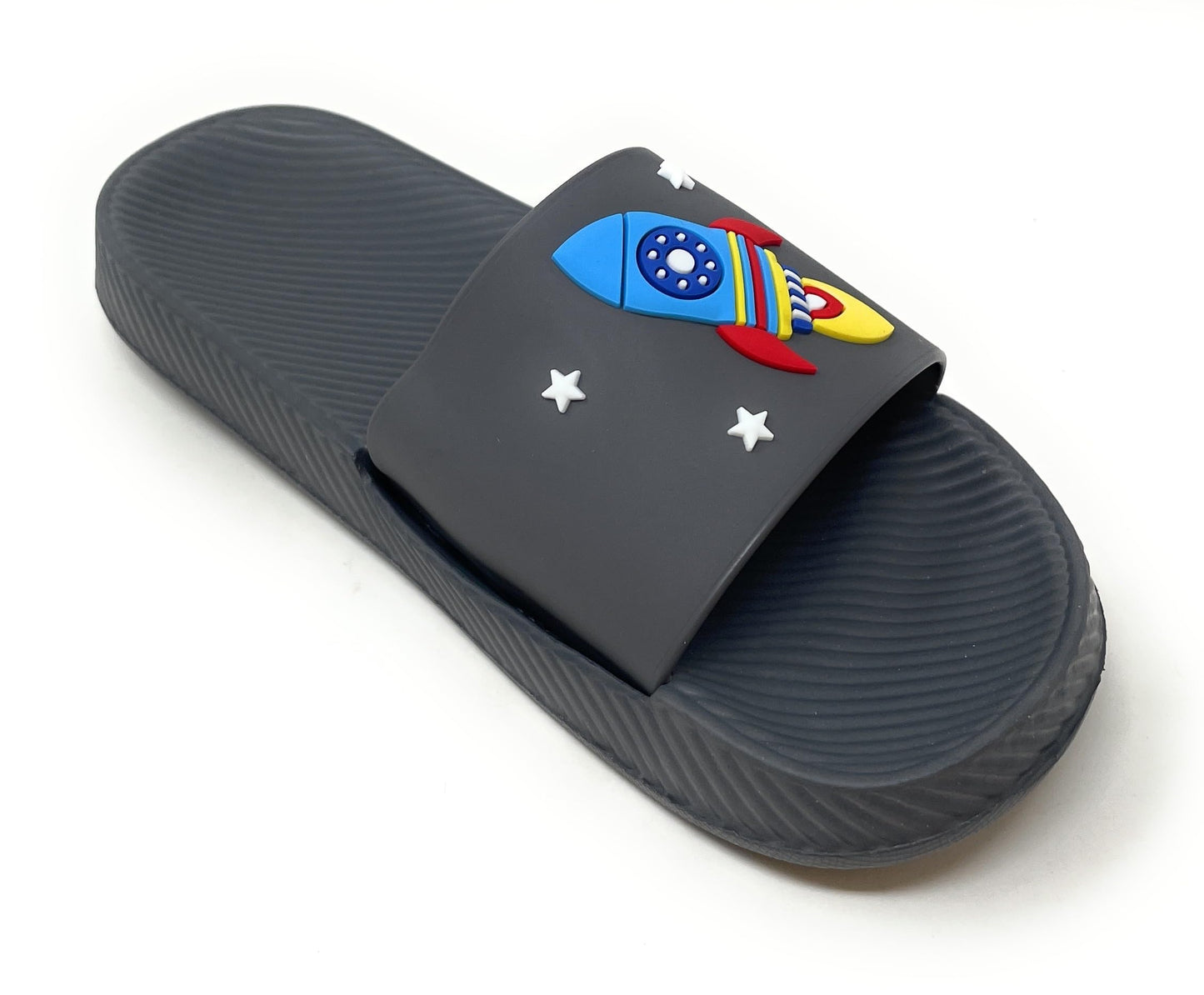 JEFFRICO Boys Comfort Sandals Kids Slip On Lightweight EVA Water Shower Pool Beach Sandals Slides