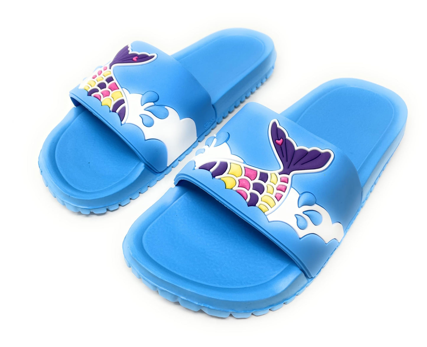 JEFFRICO Girls Comfort Sandals Kids Slip On Lightweight EVA Water Shower Pool Beach Sandals Slides