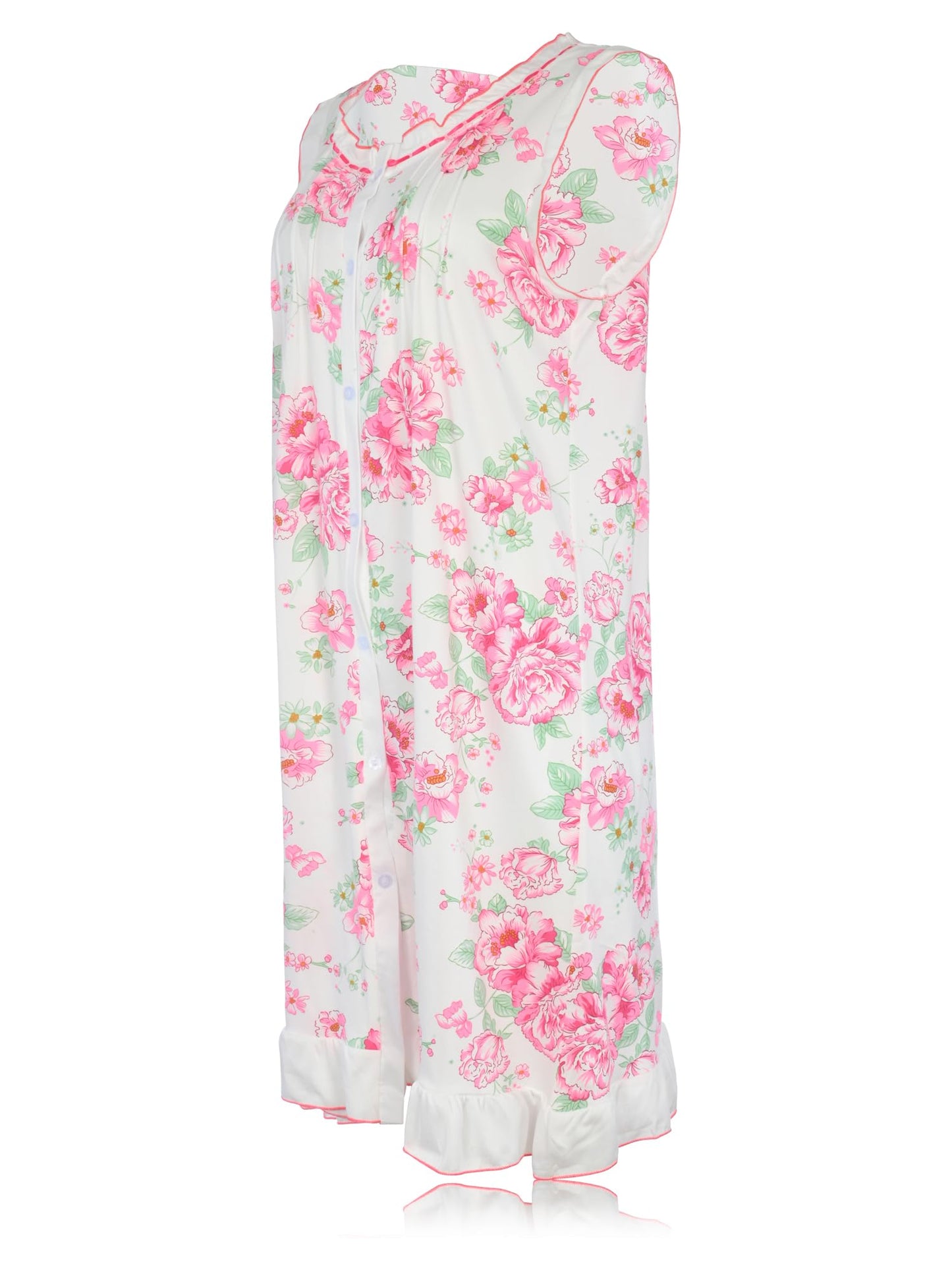 JEFFRICO Womens Sleeveless Nightgowns Sleepwear Soft Pajama Dress Nightshirts