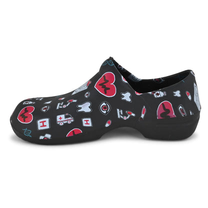 JEFFRICO Womens Clogs Breathable Lightweight Slip On Clogs Comfort Garden Shoes