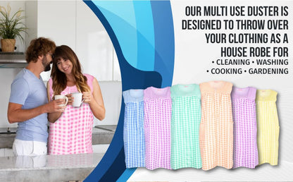JEFFRICO House Dresses for Women with Pockets - Lightweight Breathable Sleeveless Muumuu & Nightgowns - Zipper Front Housecoat and Dusters for Women