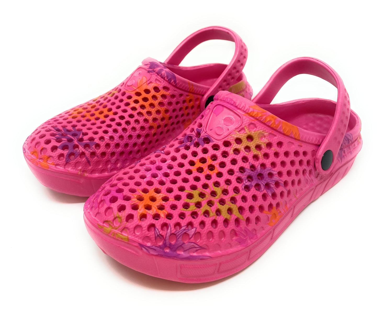 JEFFRICO Womens Clogs Breathable Lightweight Slip On Clogs Comfort Garden Shoes Flower
