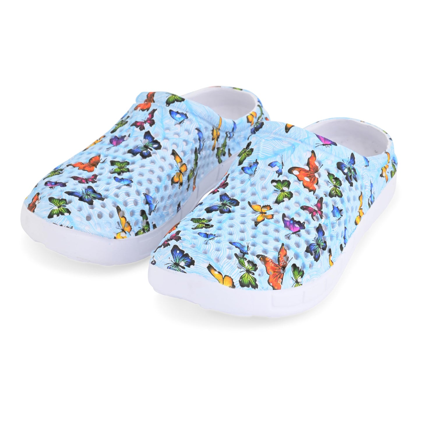 JEFFRICO Womens Clogs Breathable Lightweight Slip On Clogs Comfort Garden Shoes