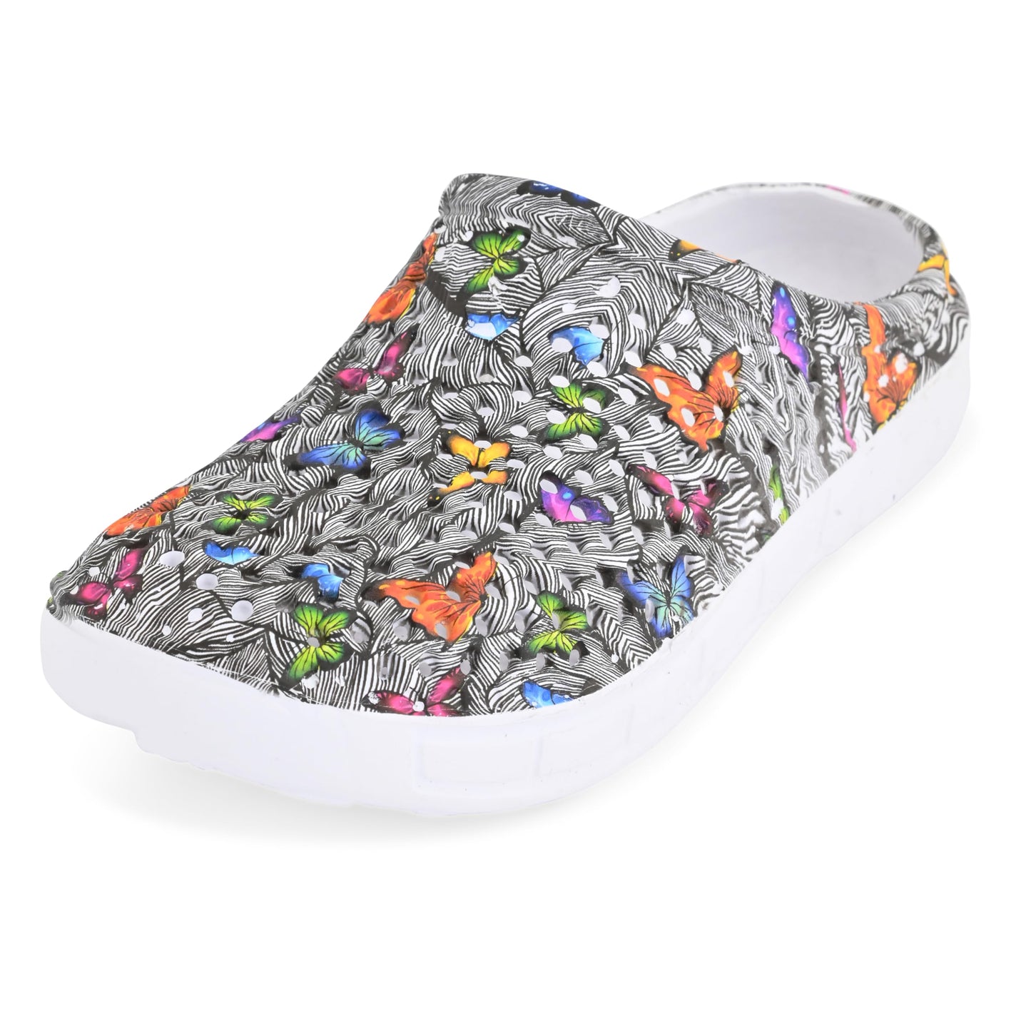 JEFFRICO Womens Clogs Breathable Lightweight Slip On Clogs Comfort Garden Shoes