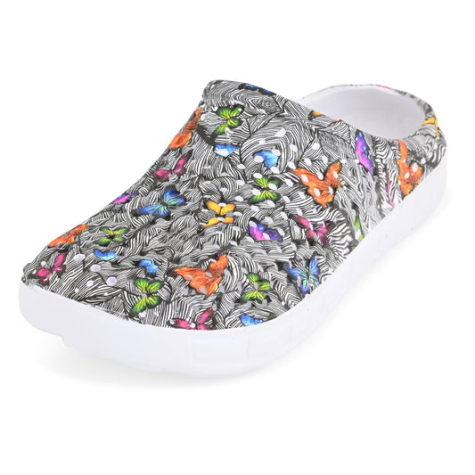 JEFFRICO Womens Clogs Breathable Lightweight Slip On Clogs Comfort Garden Shoes