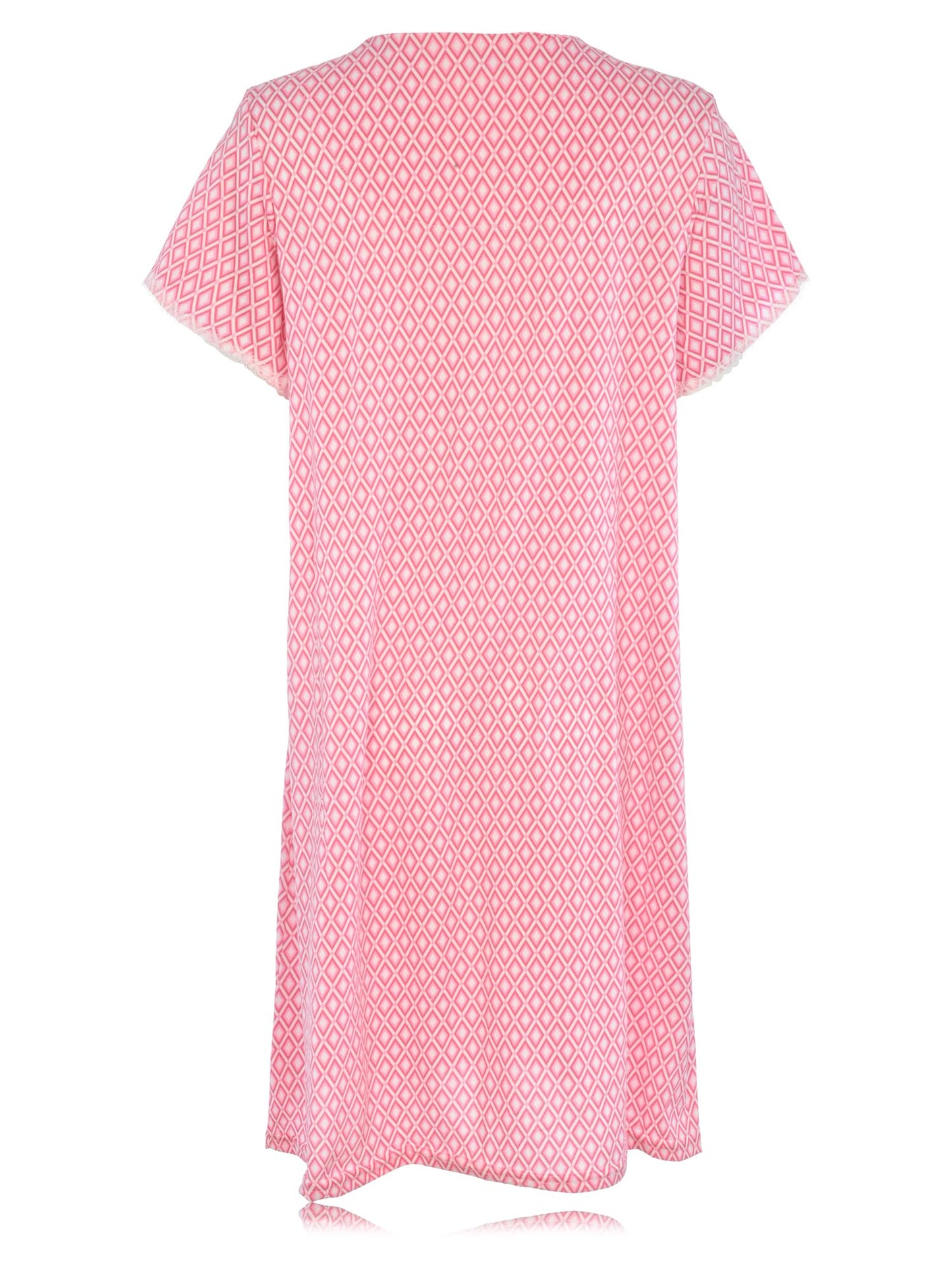 JEFFRICO Womens Nightgowns Short Sleeve Sleepwear Soft Pajama Dress Nightshirts