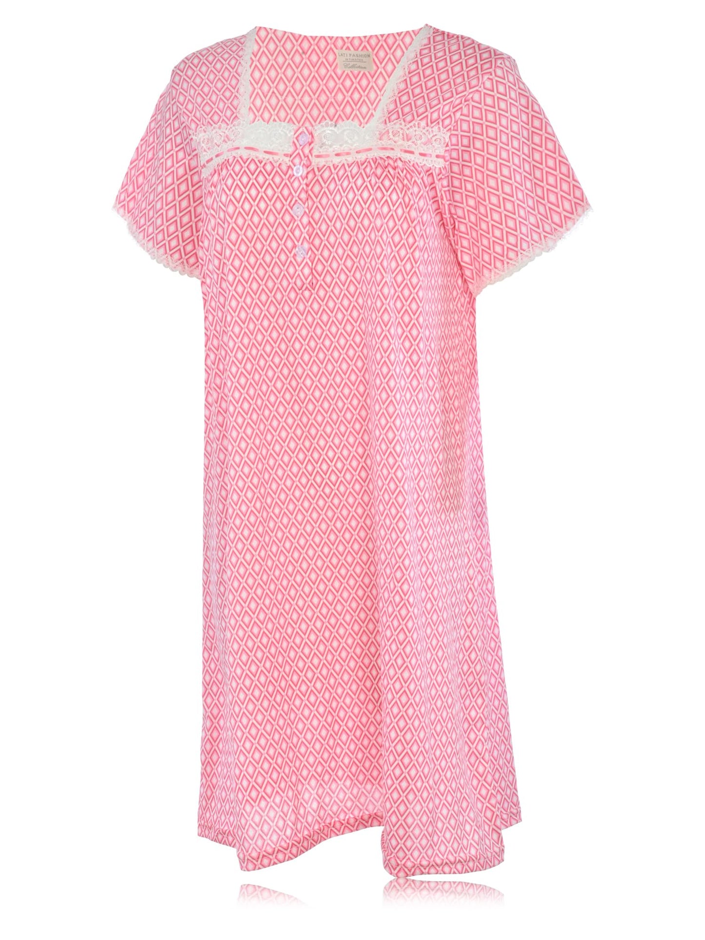 JEFFRICO Womens Nightgowns Short Sleeve Sleepwear Soft Pajama Dress Nightshirts