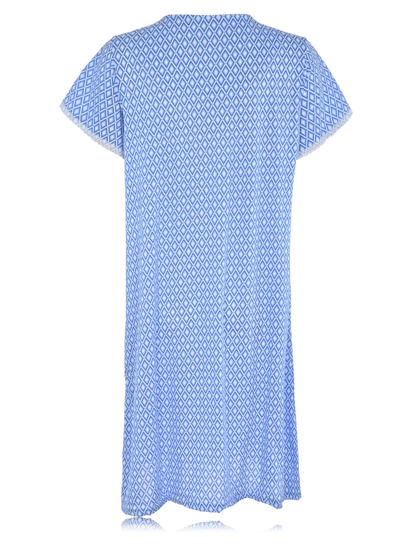 JEFFRICO Womens Nightgowns Short Sleeve Sleepwear Soft Pajama Dress Nightshirts
