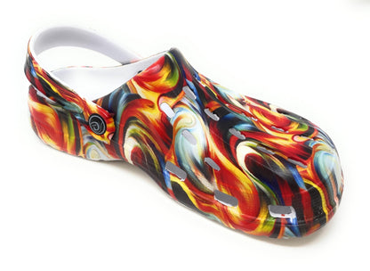 JEFFRICO Womens Clogs Breathable Lightweight Slip On Clogs Comfort Garden Shoes