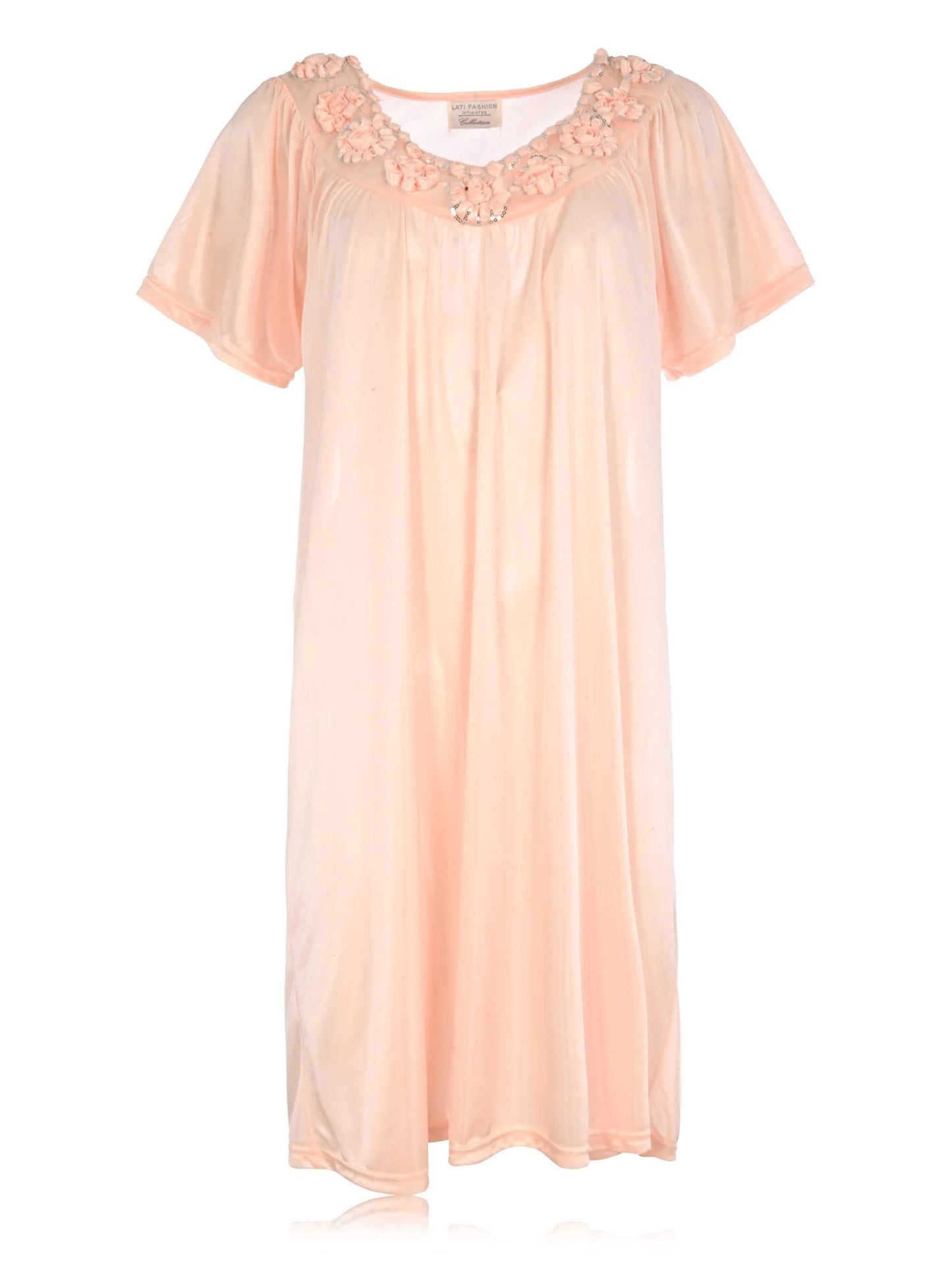 JEFFRICO Womens Short Sleeve Nightgowns Sleepwear Soft Pajama Dress Nightshirts