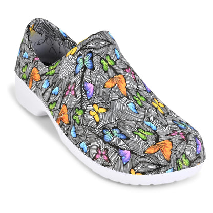 JEFFRICO Womens Clogs Breathable Lightweight Slip On Clogs Comfort Garden Shoes