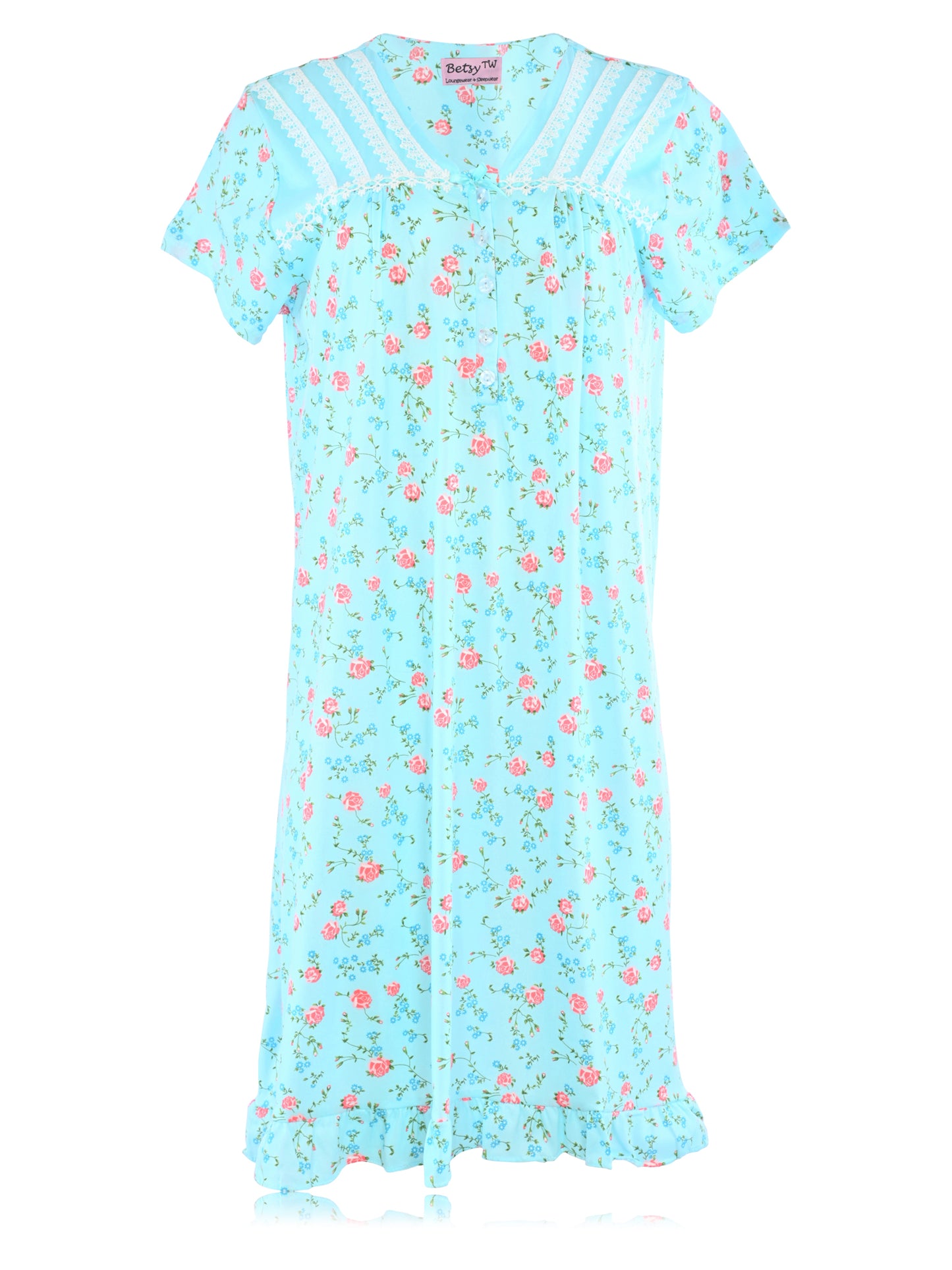JEFFRICO Womens Nightgowns Sleepwear Soft Pajama Dress Nightshirts