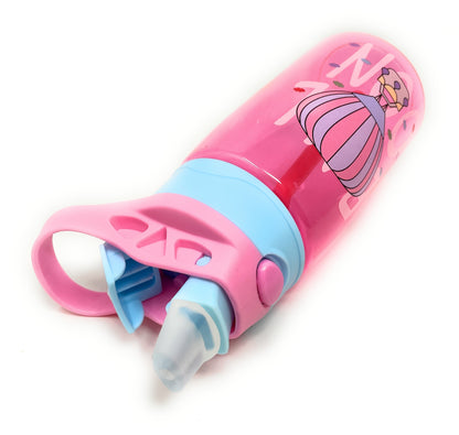 Kids Water Bottle 16 oz, BPA-Free Reusable Bottle with One-Click Flip Lid, Leak-Resistant