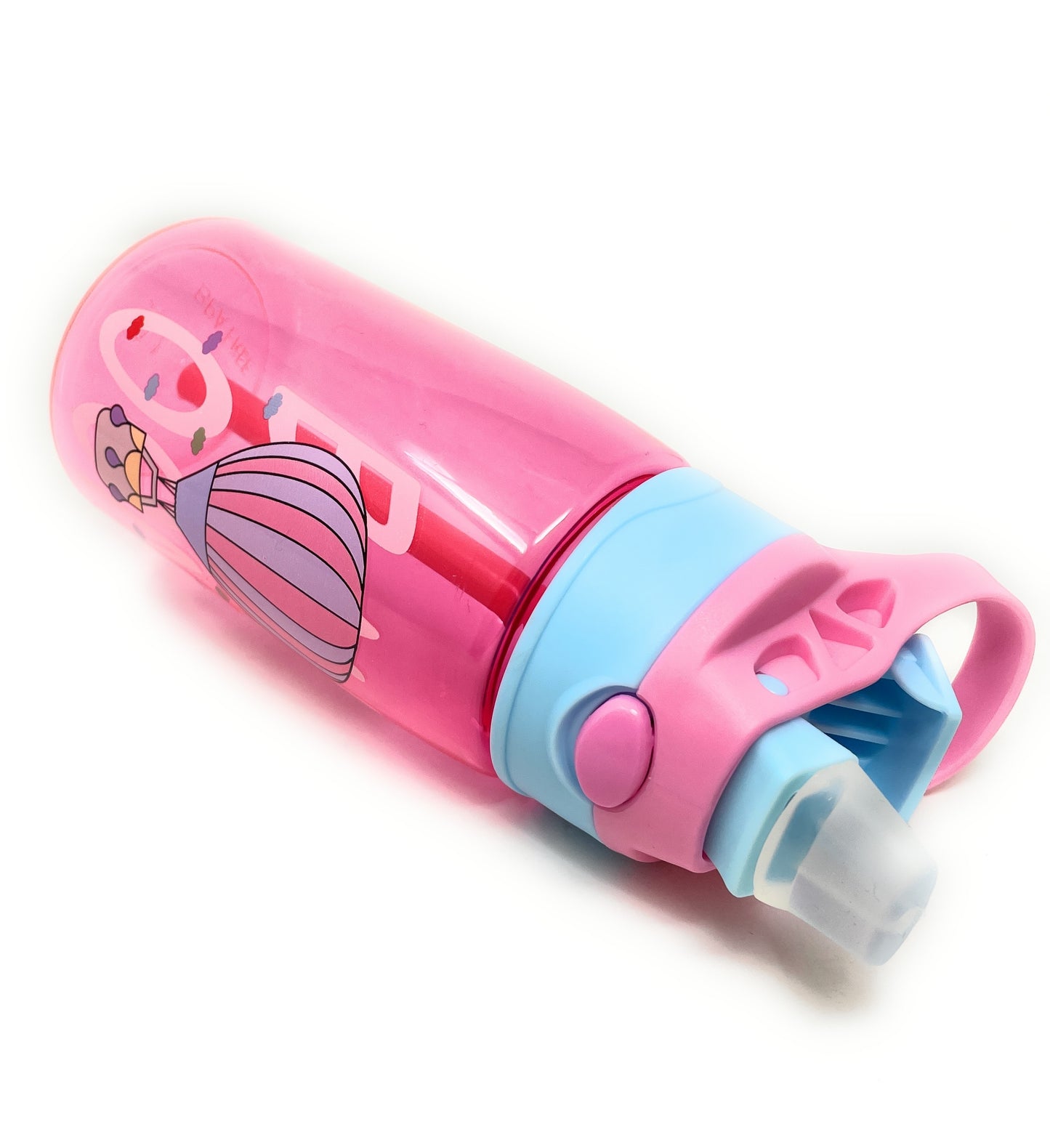 Kids Water Bottle 16 oz, BPA-Free Reusable Bottle with One-Click Flip Lid, Leak-Resistant