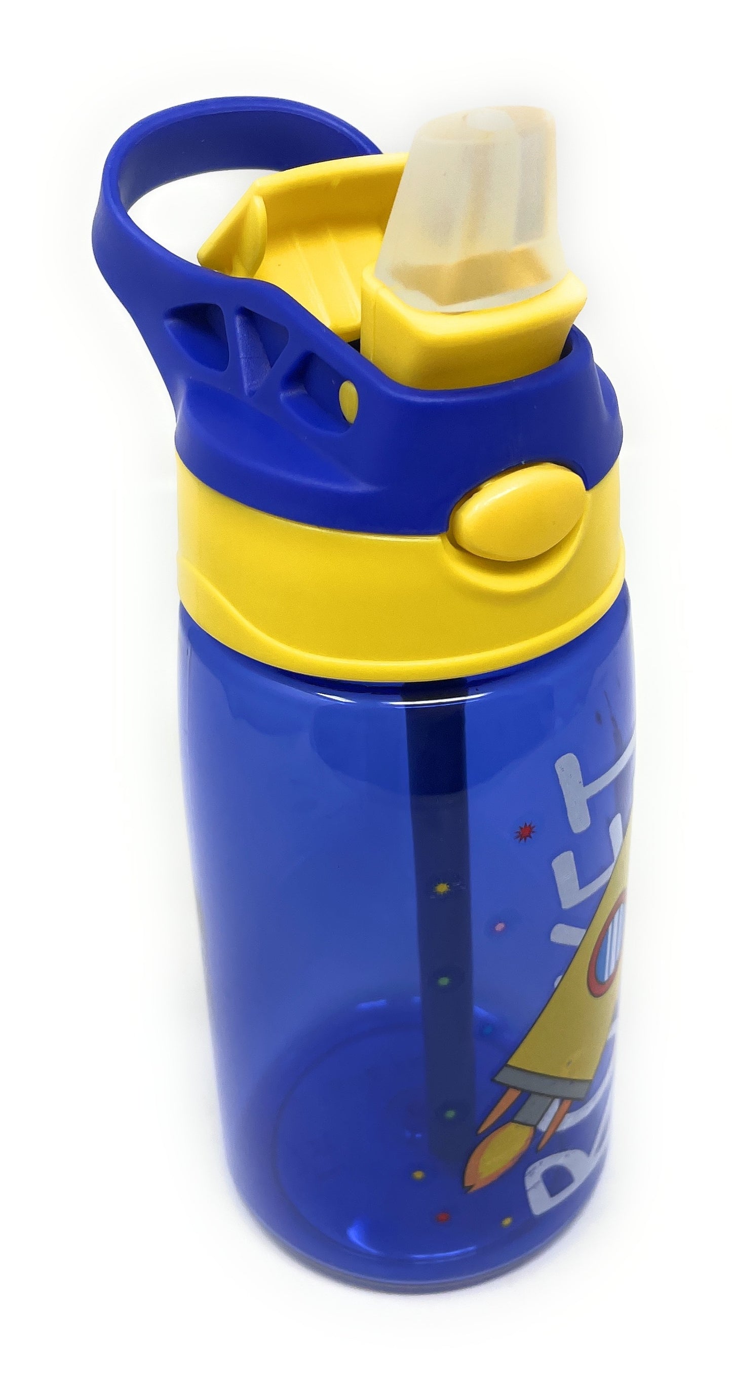 Kids Water Bottle 16 oz, BPA-Free Reusable Bottle with One-Click Flip Lid, Leak-Resistant