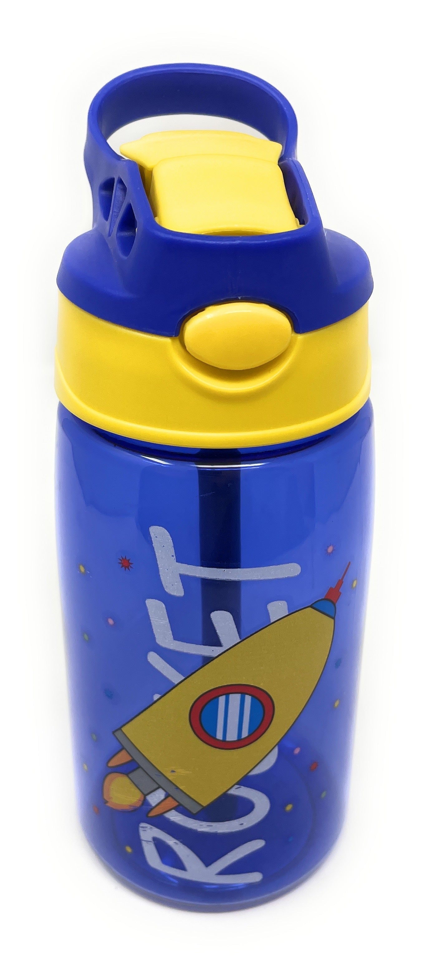 Kids Water Bottle 16 oz, BPA-Free Reusable Bottle with One-Click Flip Lid, Leak-Resistant