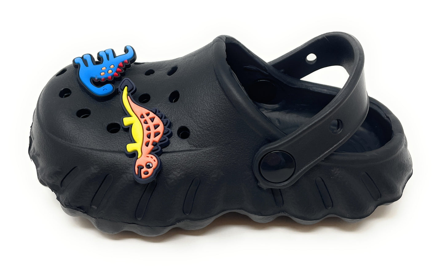 JEFFRICO Toddler Clogs with Charms Lightweight Slip On Garden Shoes for Boys and Girls Comfort Clogs