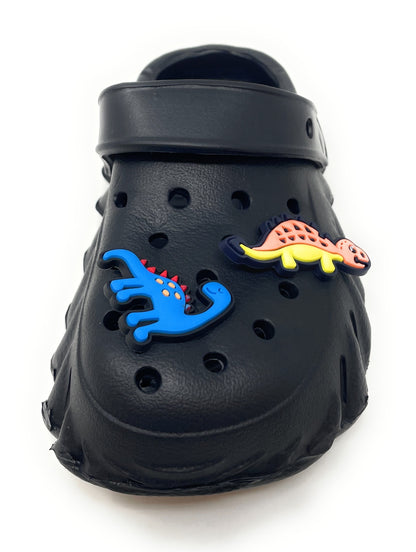 JEFFRICO Toddler Clogs with Charms Lightweight Slip On Garden Shoes for Boys and Girls Comfort Clogs