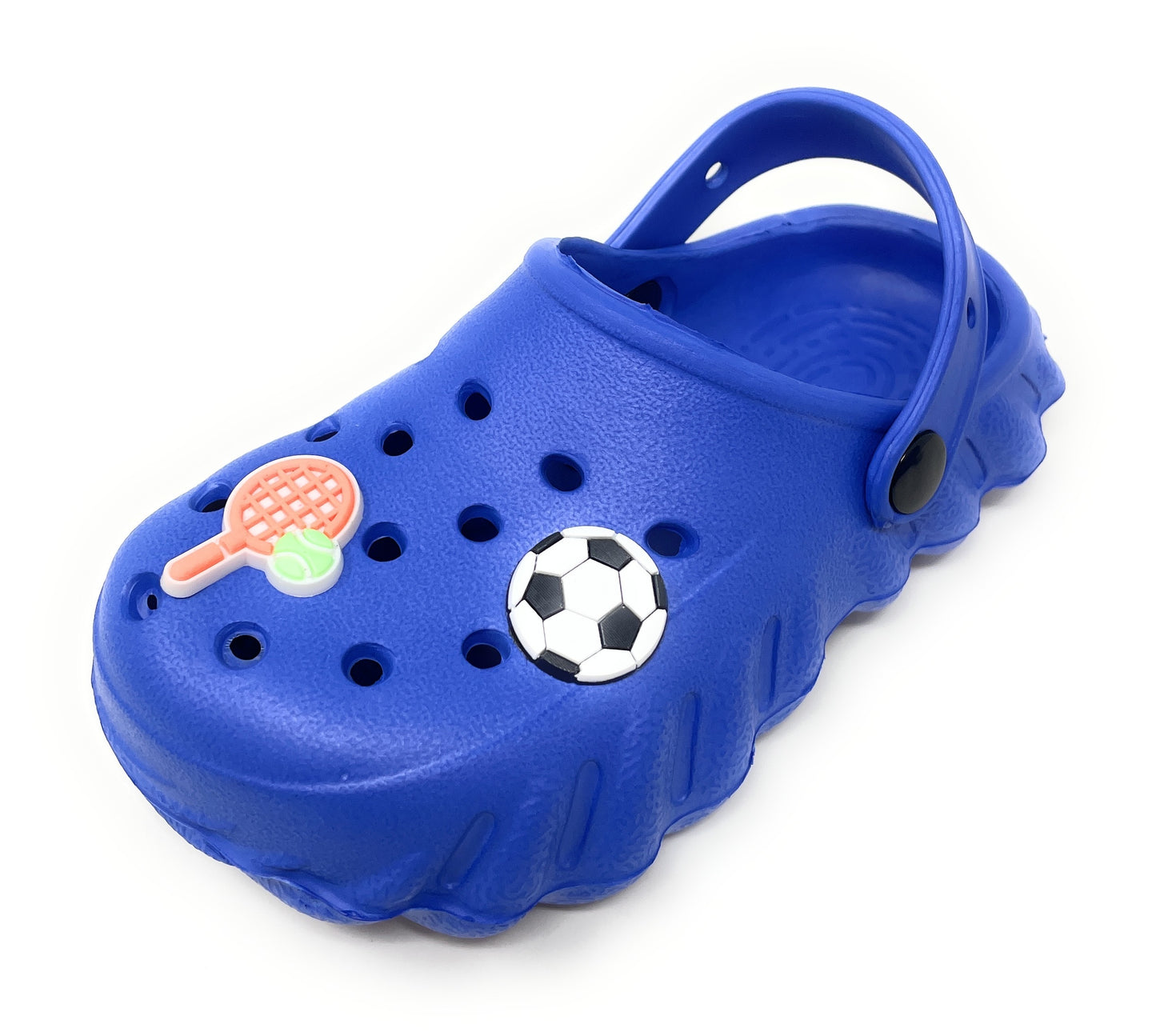 JEFFRICO Toddler Clogs with Charms Lightweight Slip On Garden Shoes for Boys and Girls Comfort Clogs
