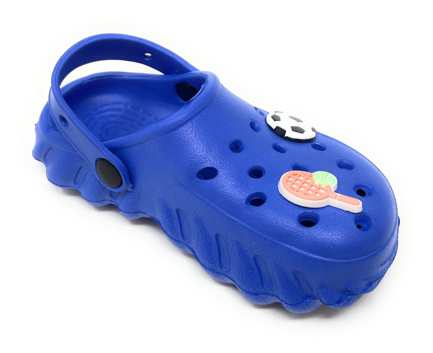 JEFFRICO Toddler Clogs with Charms Lightweight Slip On Garden Shoes for Boys and Girls Comfort Clogs